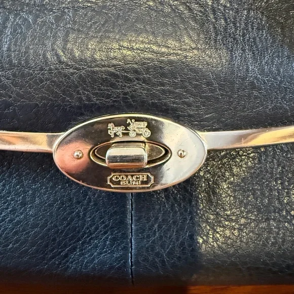 Coach Madison Madeline Easy West Satchel Shoulder Strap Gold Turn Lock Handbag - Picture 3 of 15